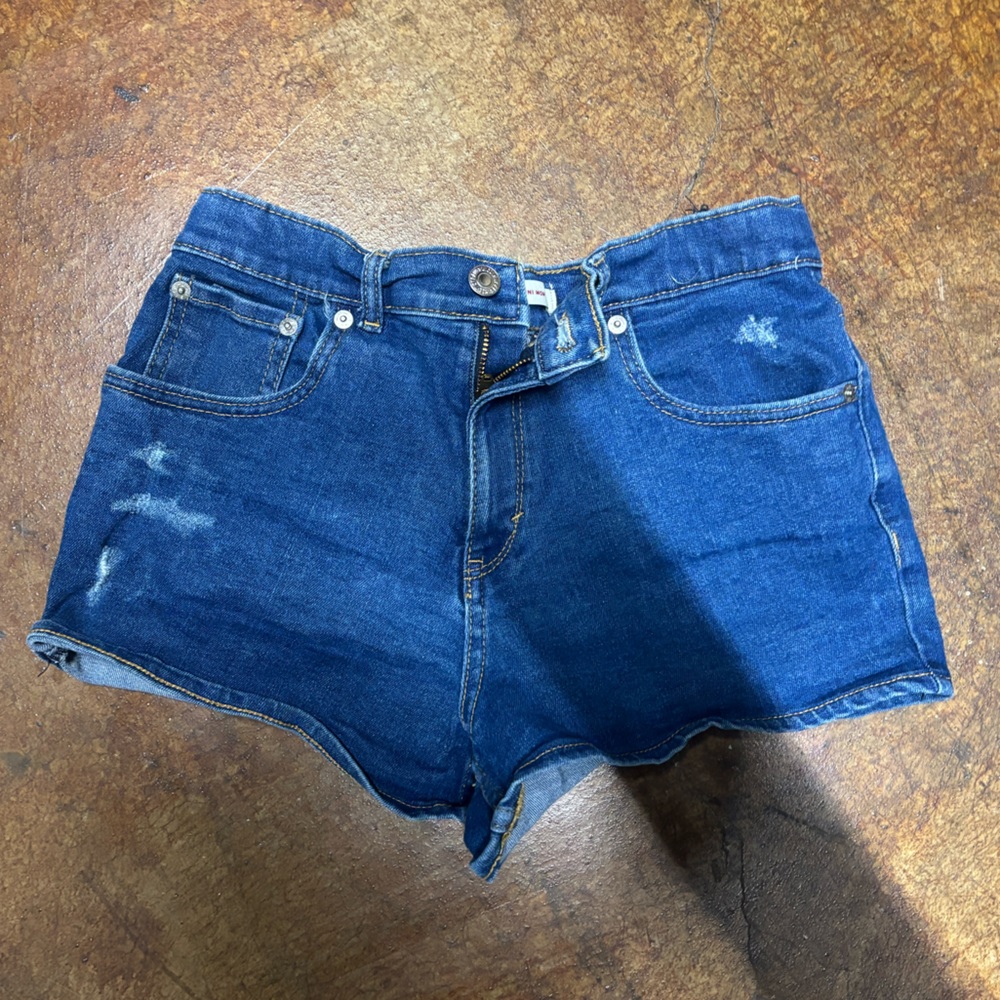 Girls Levi’s Jean Mini Mom Shorts 16R